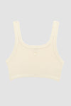 BASERANGE 25 Spring/Summer French organic cotton heart-shaped corset vest BAS-BRHE-RB-000-UNDYED